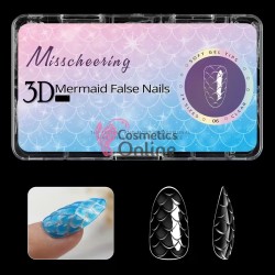 Tipsuri Diamond Mermaid Gel 120 bucati Transparente TPS34-06 Ovale